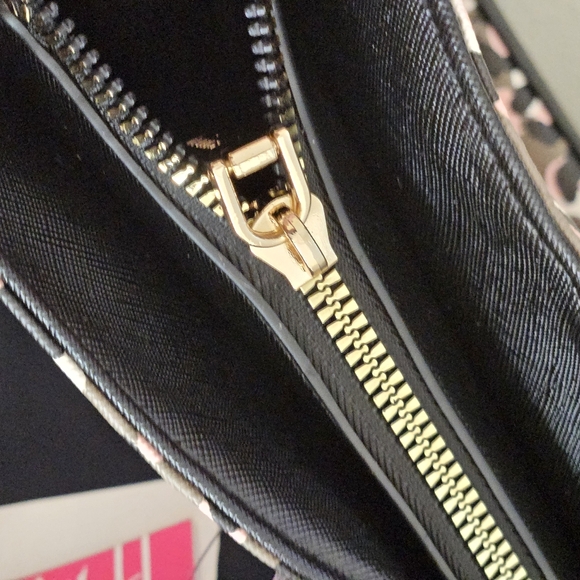 Trina Turk Leopard Print Pink and Black Tote - Picture 3 of 4